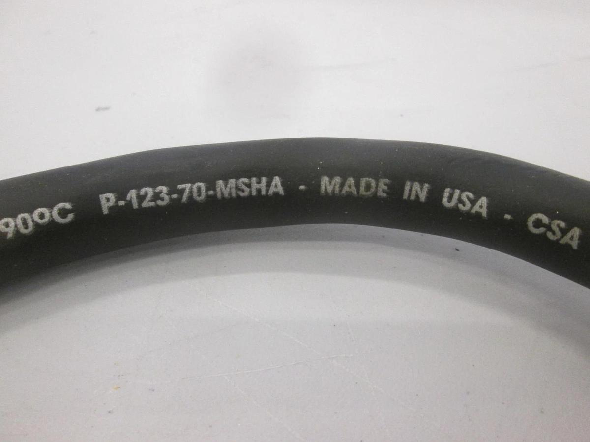 Used Carol, P-123-70-MSHA, Type SOW-A, 12/3, Power Cord Cable, 27", Used
