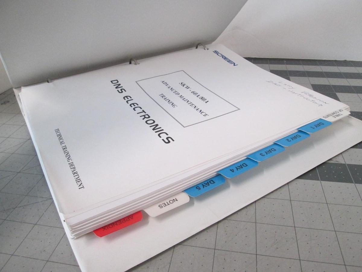 Used Screen, SKW-60A/80A, Advanced Maintenance Manual, Used