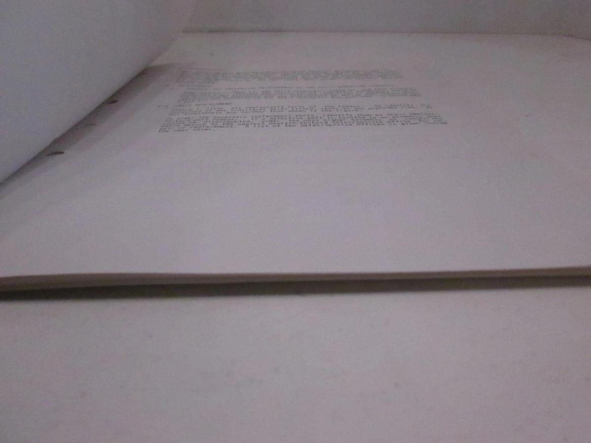 Used HP 16092A Test Fixture Operation Note, Used