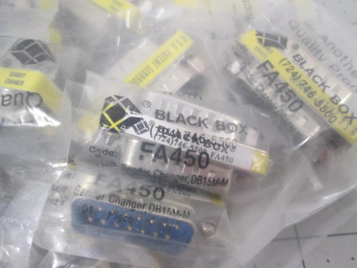 Black Box, FA450, Adapter, DB15 Male/DB15 Male, Shielded, New, Lot of 23