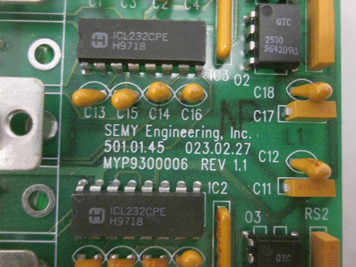 Used Semy Engineering, MYP9300006, Central Data Terminal Server PCB, Used