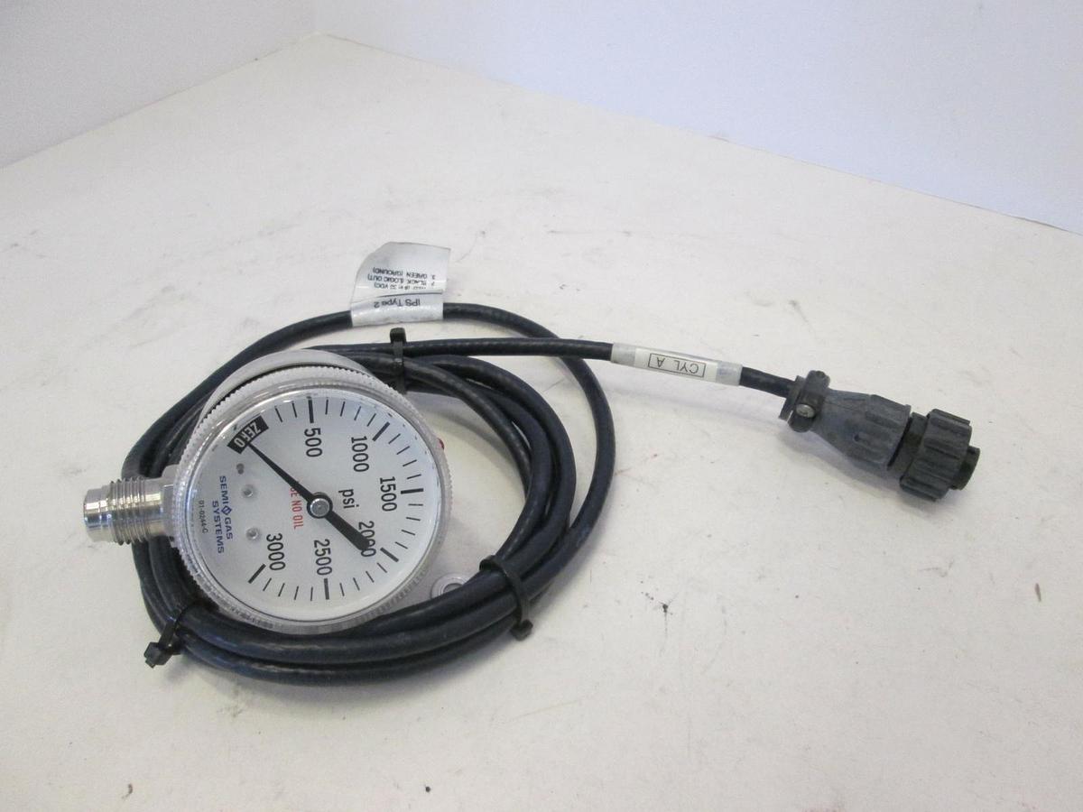 Used Semi Gas, IPS 122, SPAN, 0-3000 PSI, VCR 1/4 with connector