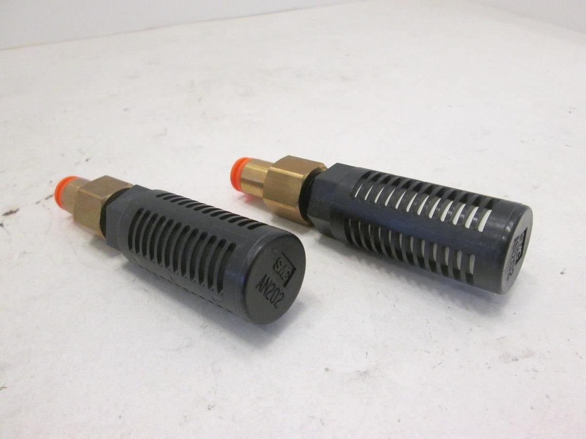 SMC, AN202, Silencer Muffler, New, Lot of 2