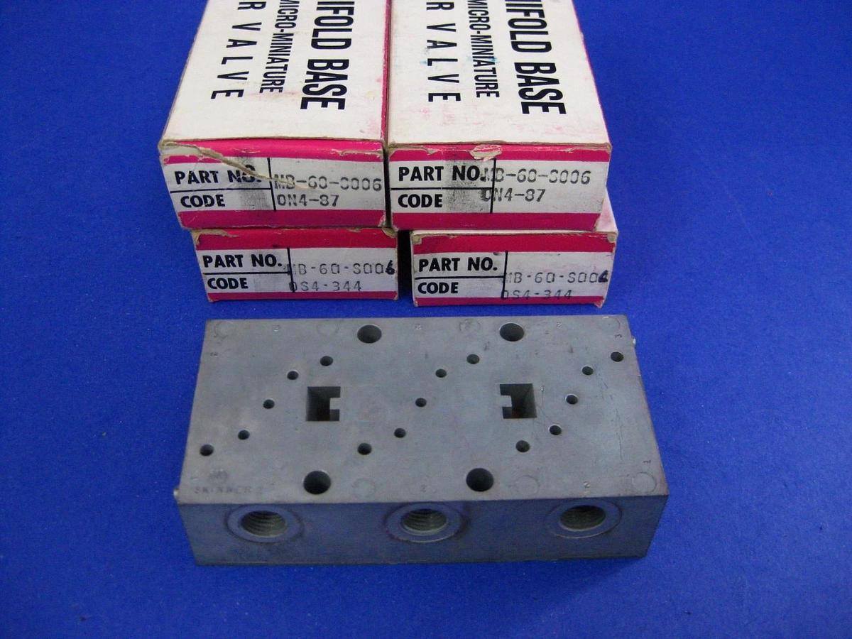 SKINNER Manifold Base MB 60 S006 - LOT of 4
