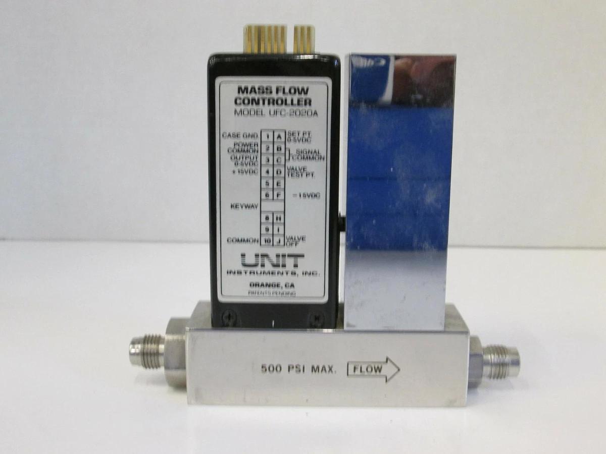 Used Unit UFC-2020A Mass Flow Controller MFC, H2, 20 SLM, 1/4" Male