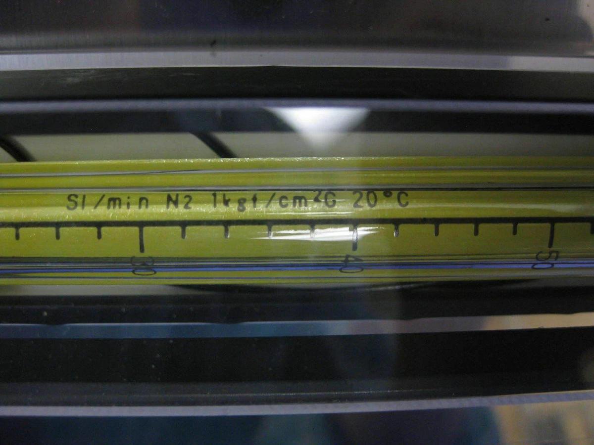 Used Tokyo Keiso F93-13990 N2 Purge Meter, 6-60 Sl/Min N2 with Valve, Set of 2