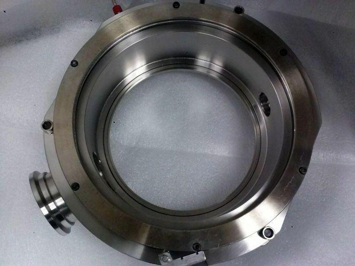 Used TEL Tokyo Electron 1187-131743-12, 2185-033126-12 Manifold Flange Plenum, Alpha8