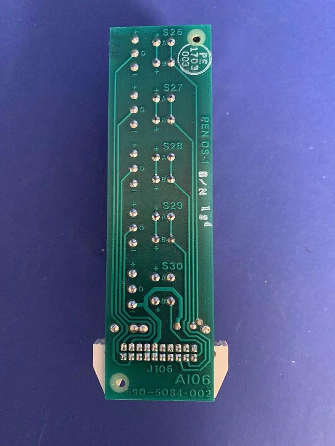 Used Perkin Elmer AI06 PCB Assy, 690-0746-008 w/ 5 Push Button Switches, New