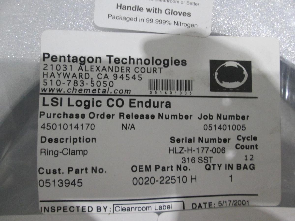 Pentagon Technlogies, LSI Logic CO Endura, 0020-22510H, Ring Clamp, New