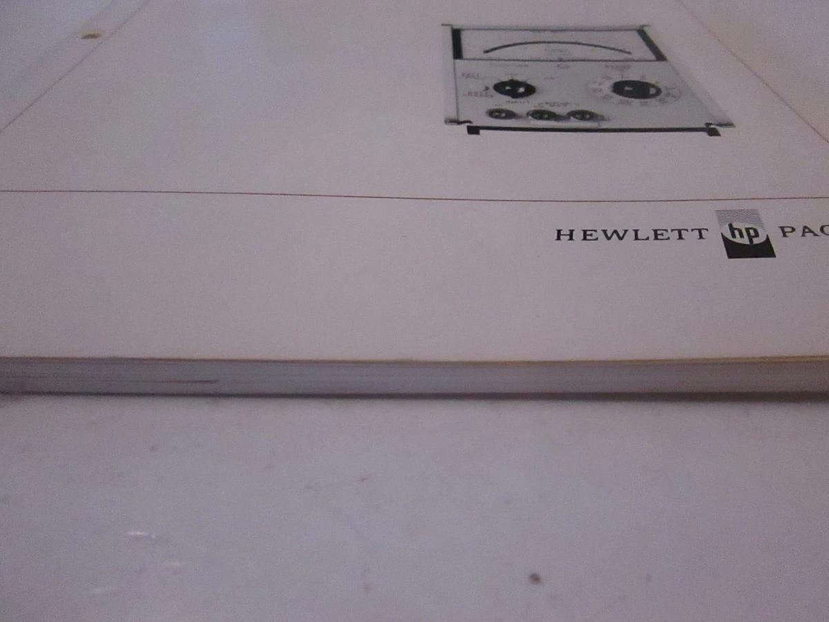 Used HP AC Voltmeter 403B Operating and Service Manual, Used