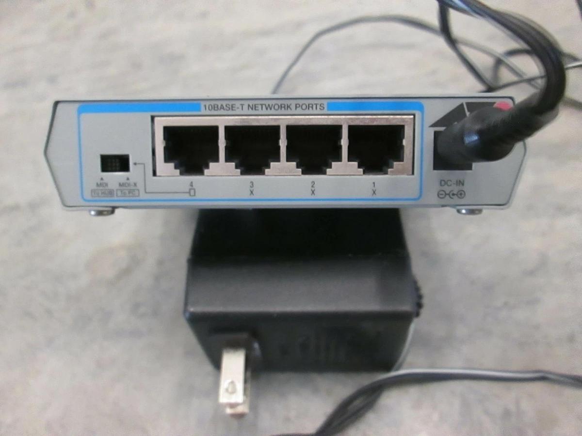 Used Allied Telesis CentreCOM MR415T 4 Port Micro Hub/ Repeater