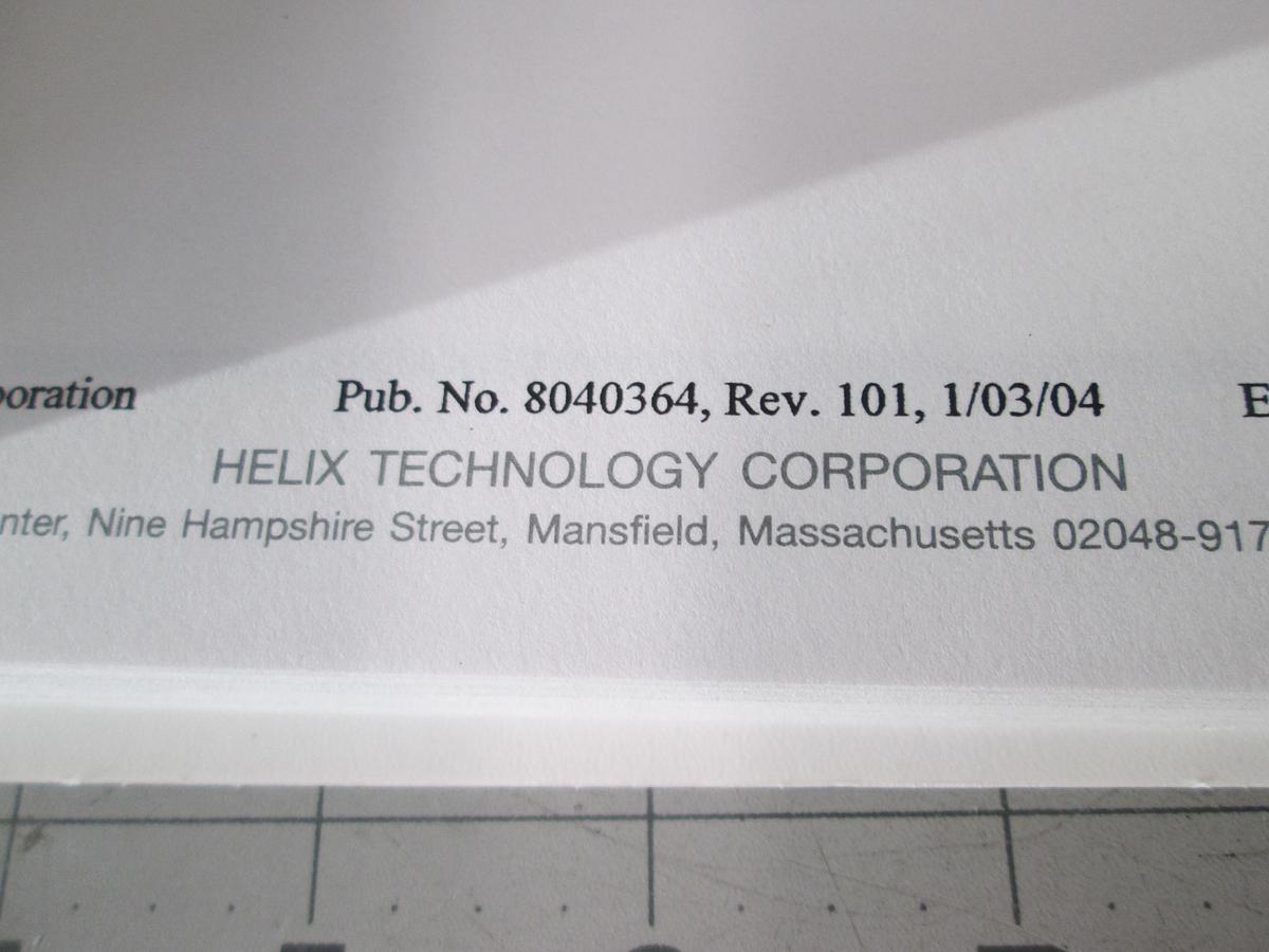 Used Cryogenics, On-Board, Waterpump Installation and Maintenance Instructions, 8040364, Used