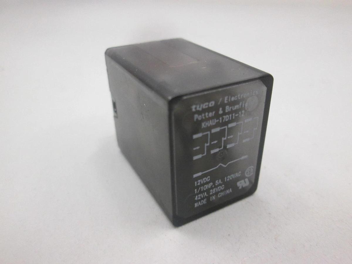 Used Potter & Brumfield, KHAU-17D11-12, 12VDC Relay, Used