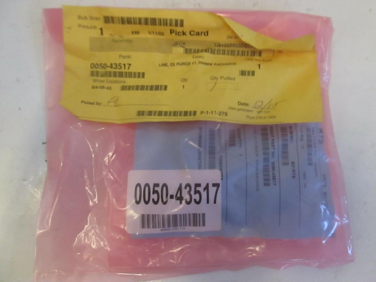 Used AMAT, 0050-43517, Line O2 Purge #1, 200MM Radiance, New