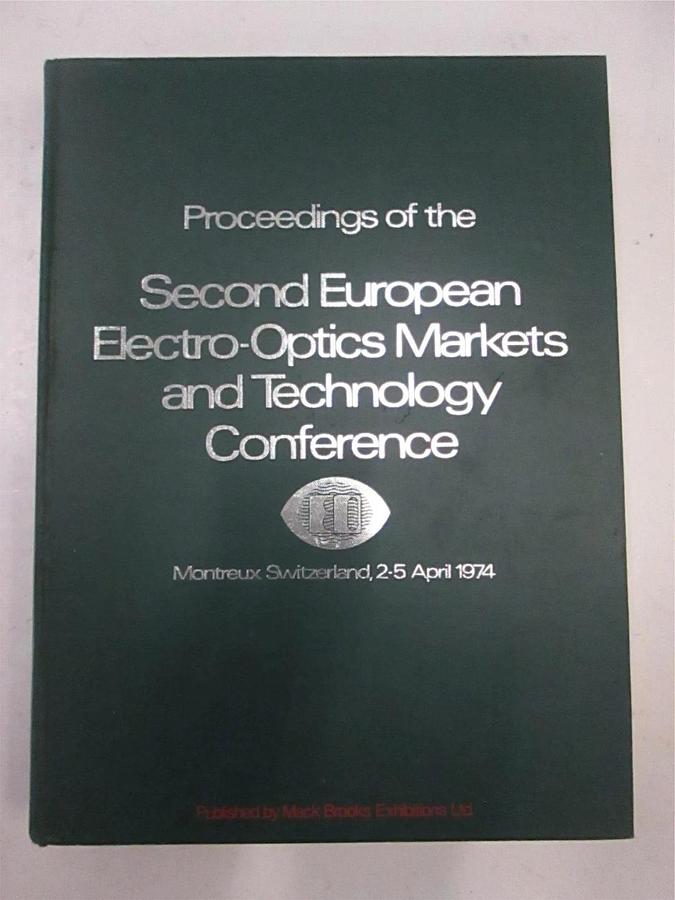 Used Second European Electro-Optics Markets and Tech Conference 1974, Used
