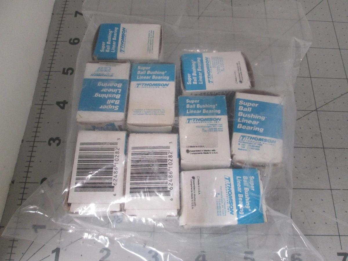 Thompson, Super 8 OPN, Super Ball Bushing, Linear, New, Lot of 9