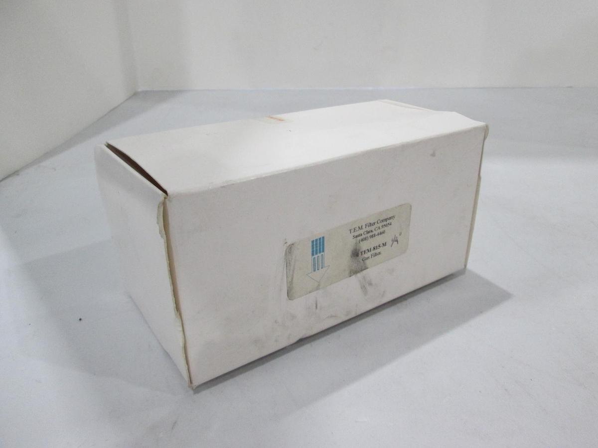Used T.E.M. Filter Company, TEM-815-M, 1/4" Gas Filter, New