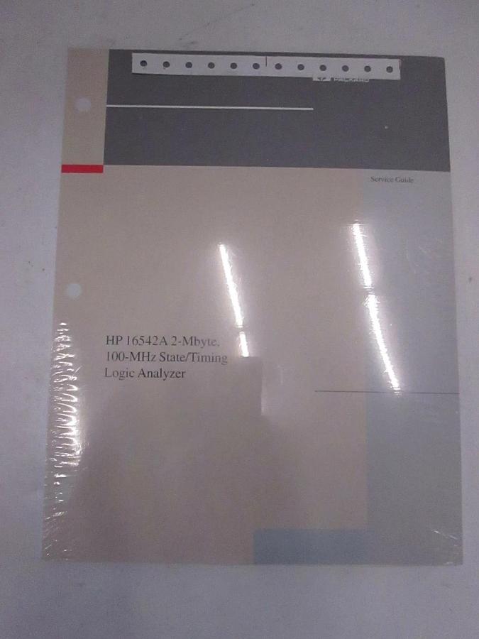 HP 16542A 2-Mbyte, 100-MHz State/Timing Logic Analyzer Service Guide, Used