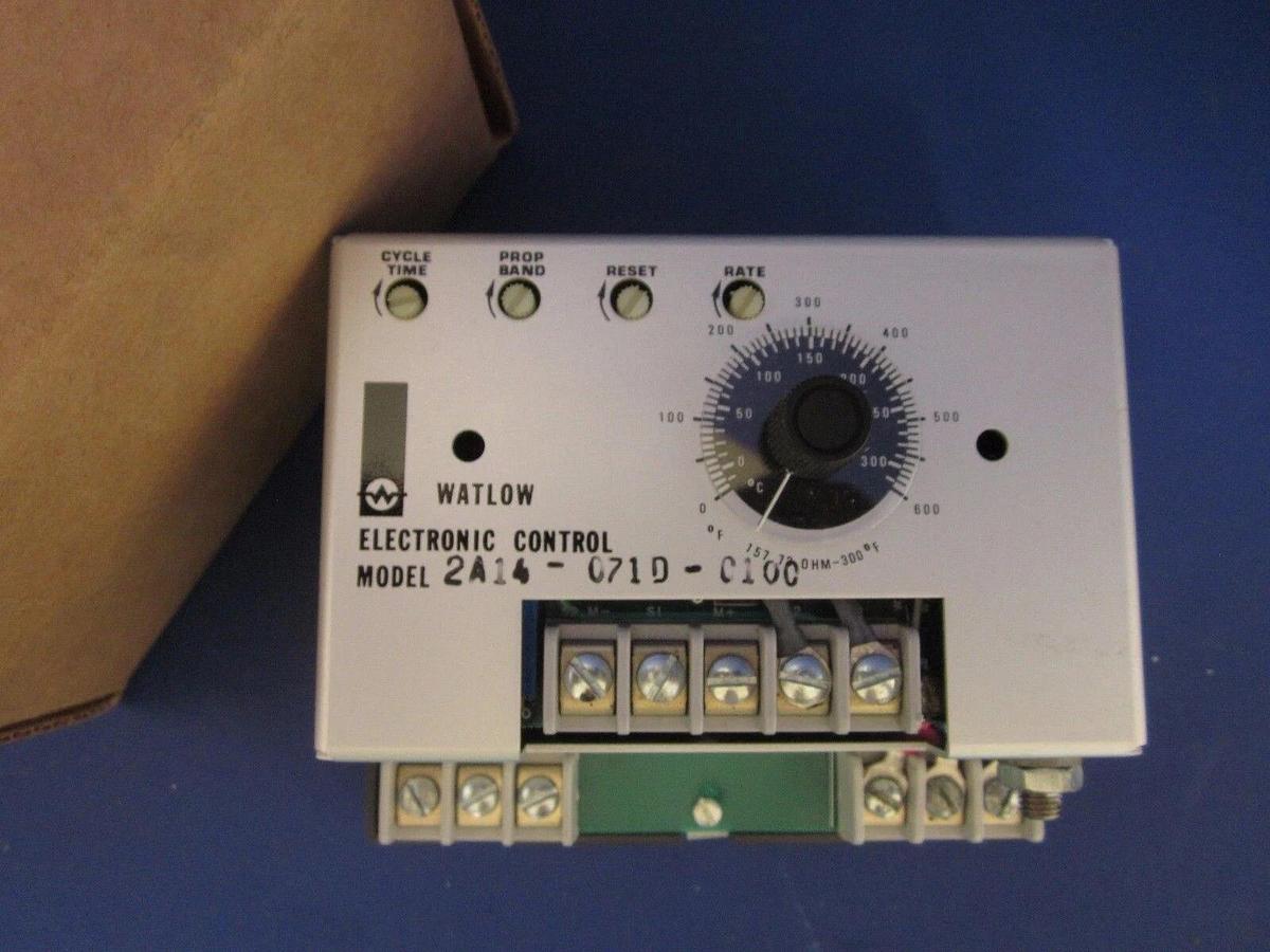 Watlow 2A14-071D-0100 Electronic Control, 0-600F, 0-300C, NIB