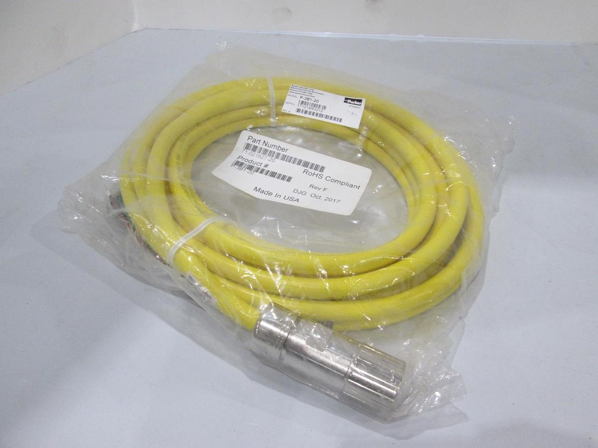 Used Parker Hannifin, P-3B1-20, Servo Cable, New