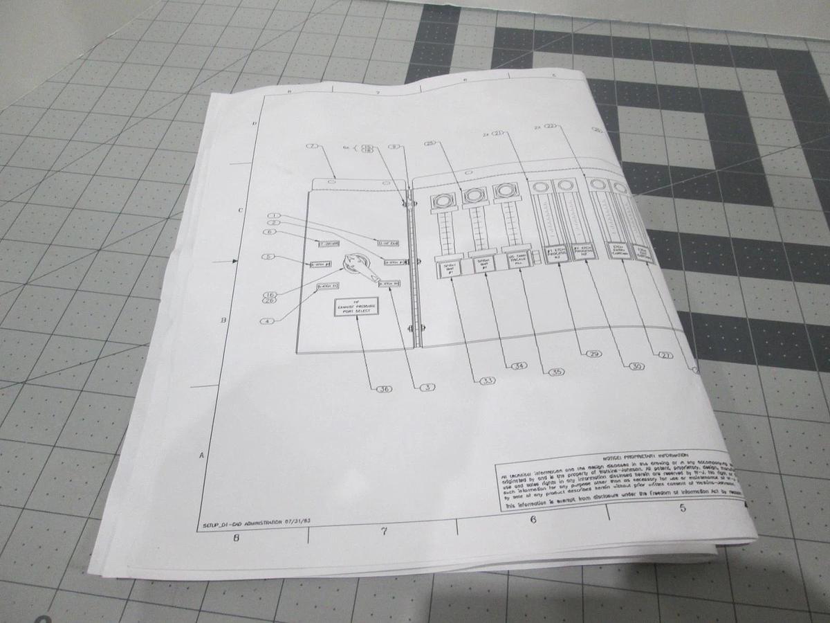 Watkins Johnson, 1000 Flowmeter Panel Assy, 911890-001, New