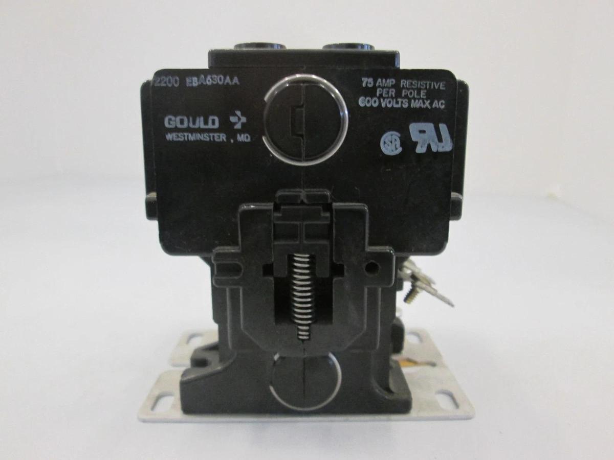Used Gould, EBA630AA, Contactor, 75A, 600V, Used