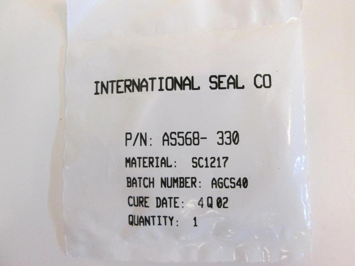 Used International Seal Co, AS568-330, White, SC1217, O-Ring Lot of 39