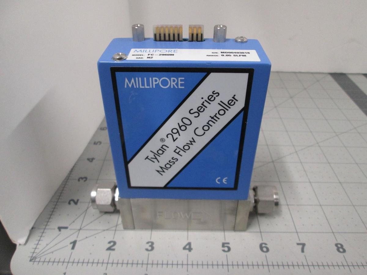 Used Millipore, FC-2960M, N2. 0.05 SLPM, Mass Flow Controller, New