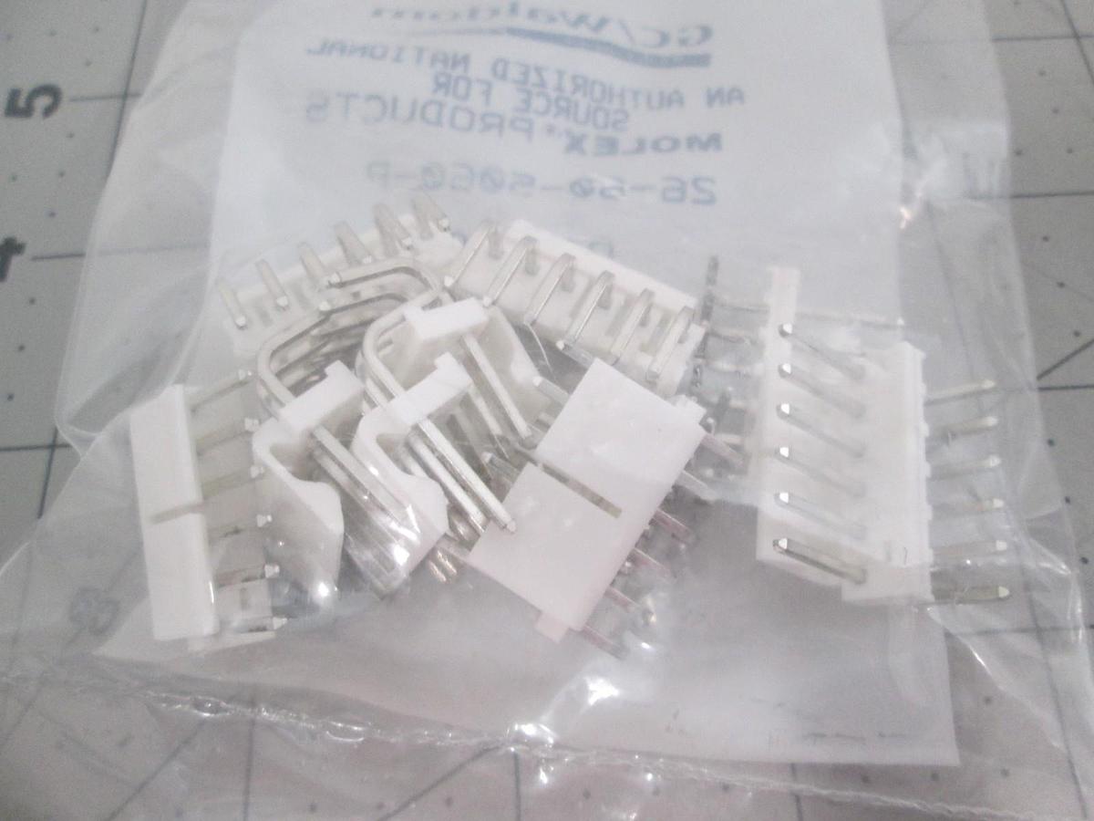 Waldom, 26-60-5060-P, 3 Position Header Connector, New, Lot of 100