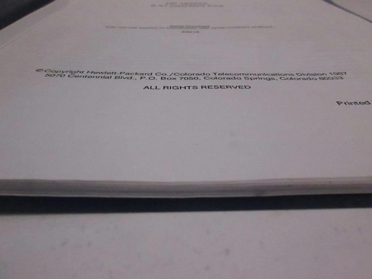 Used HP 18352A, X.21 Interface Pod Service Manual, Used