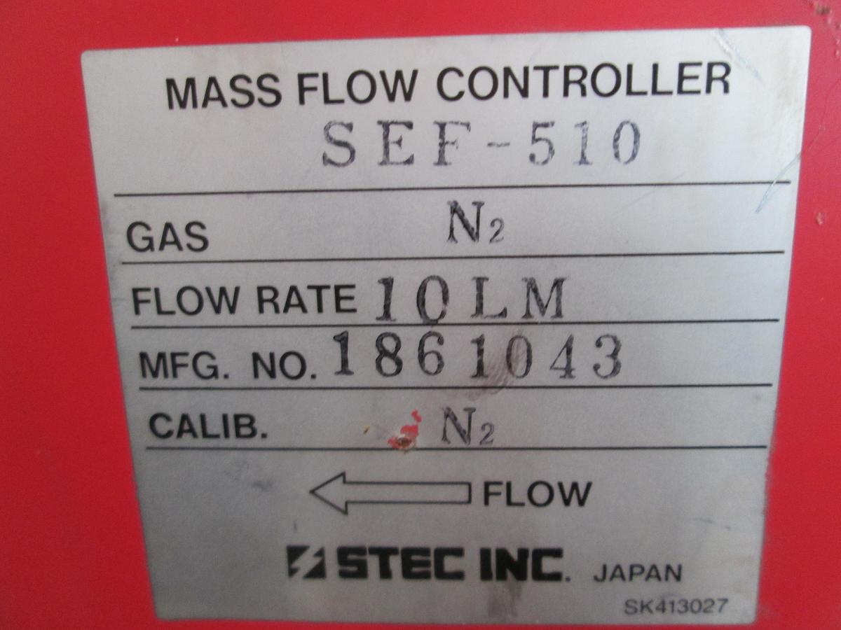 Used STEC, SEF-510, Mass Flow Meter 10 LM N2 Nitrogen MFC 1861043