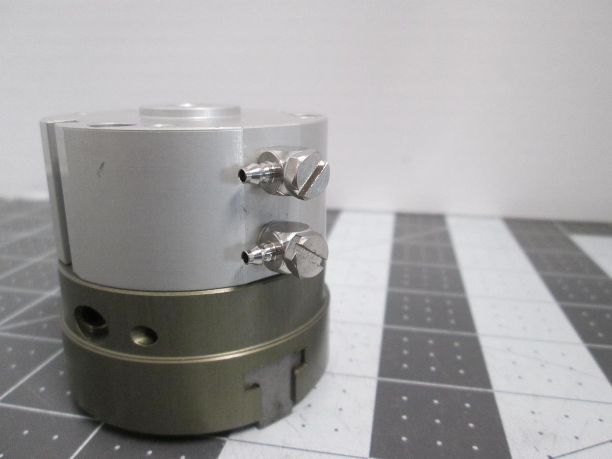 Used Konsei CKF-20AS Hollow Type 3-Jaw Pneumatic Chuck Gripper Actuator