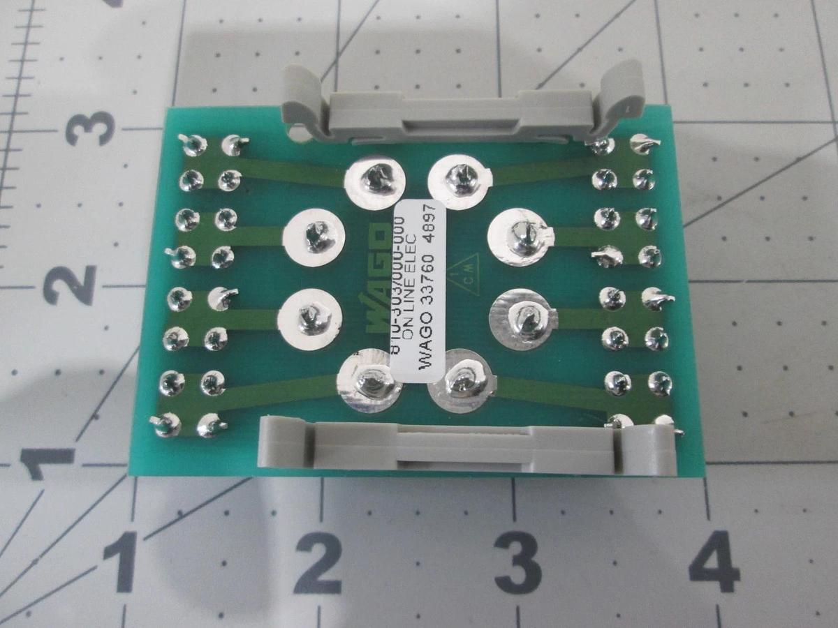 Wago Relay Socket adapter, 8 Socket w/Wago 236 Terminal Block, New