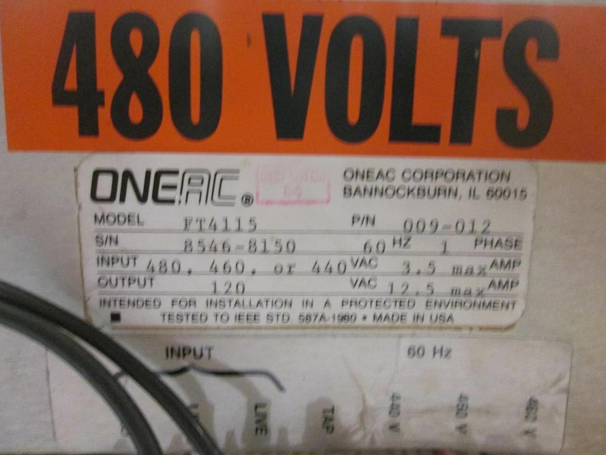 Used OneAC Power Supply Model FT4115