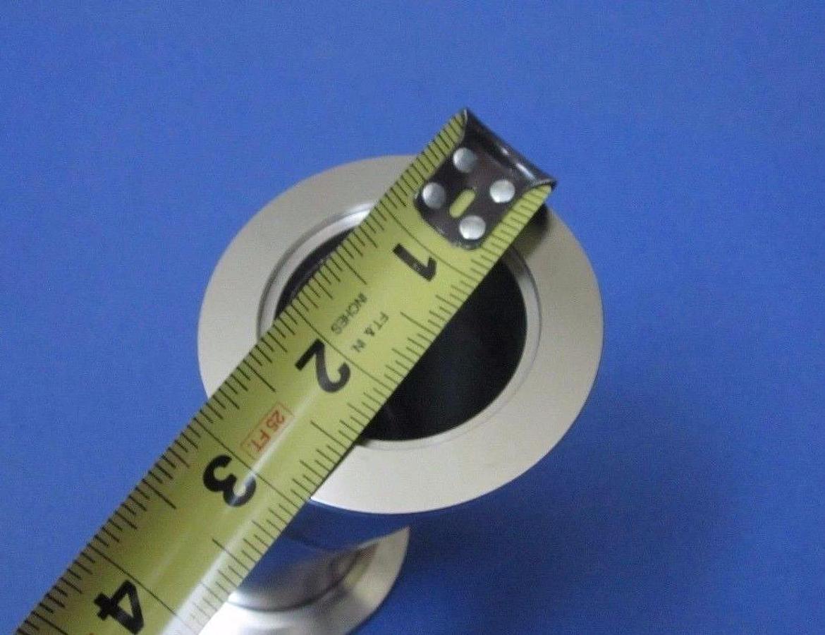 Stainless Steel S-Curve Vacuum Adapter Pipe, NW50, 4.5", Lot of 2