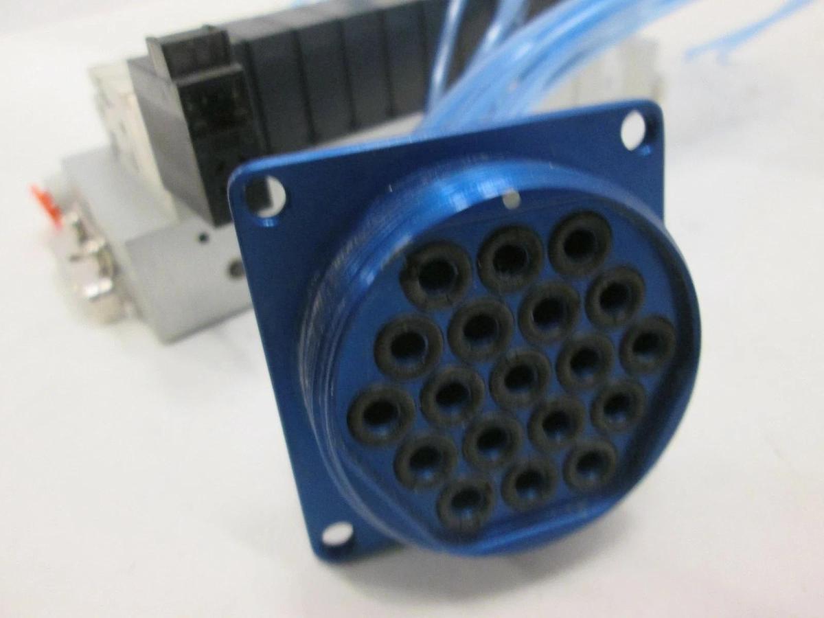 Used SMC, VV3Q11-ULB970193-10 Valve Manifold Assy w/ ((10) VQ110Y-SF-X94, Used