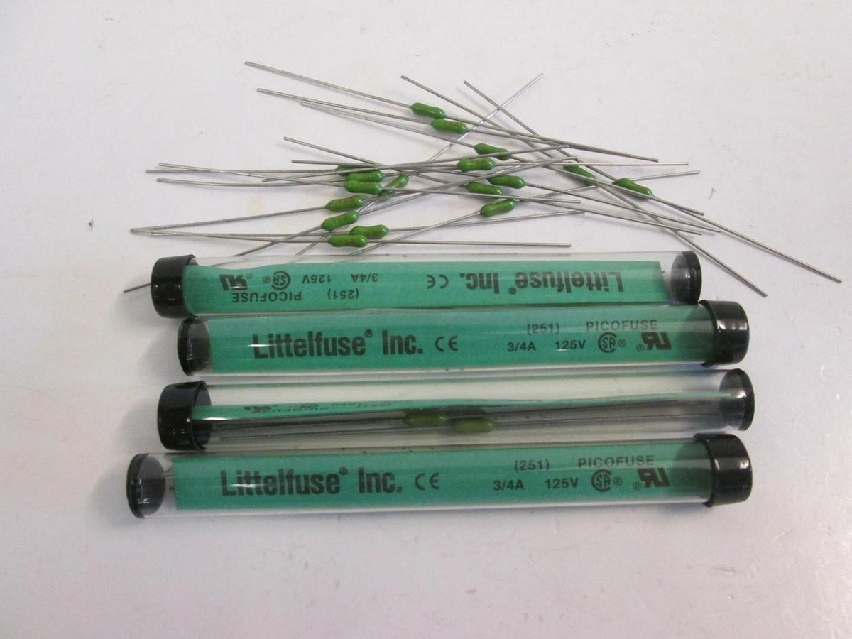 Littelfuse Picofuse 251, 3/4A, 125V, Lot of 37