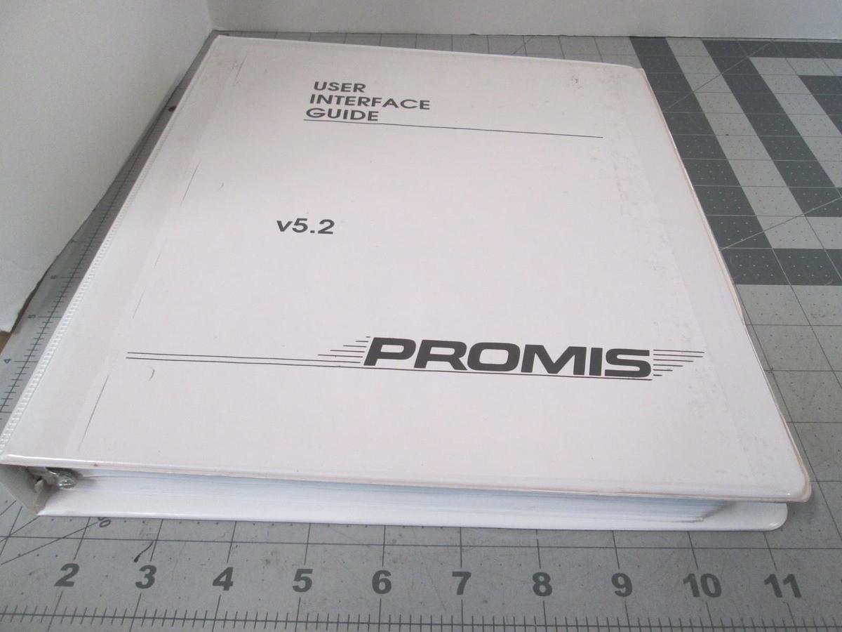 Used Promis, User Interface Guide, V5.2, Used