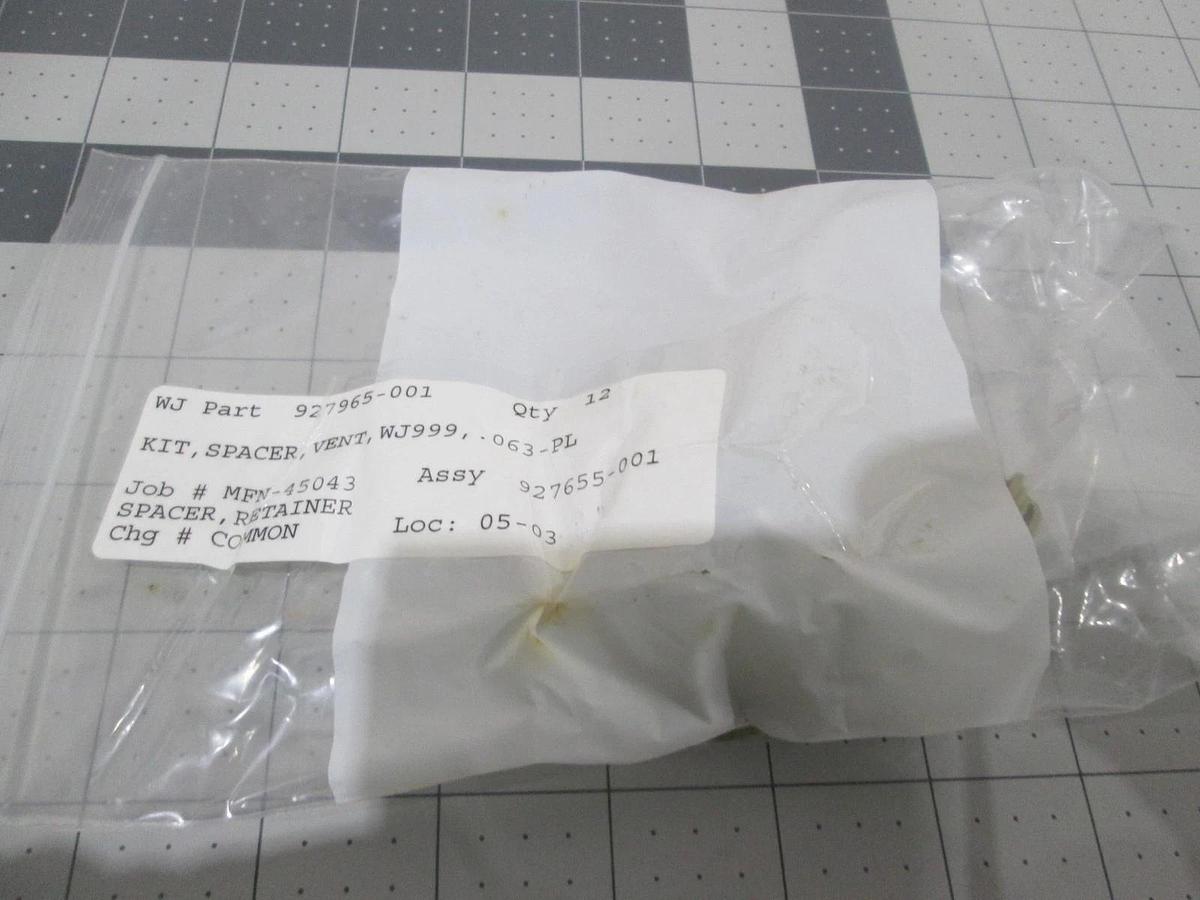 Watkins Johnson, APCVD Vent Spacer Kit, 927655-001, New