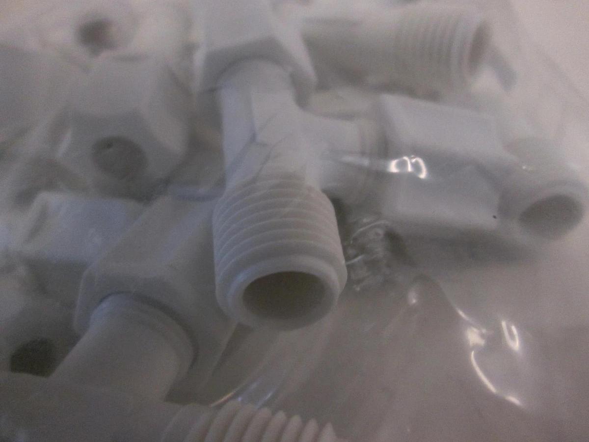 RYAN HERCO PRODUCTS, 0630-043, Tee, PP, 5/16T x 1/4NPTM x 5/6T, New, Lot of 18