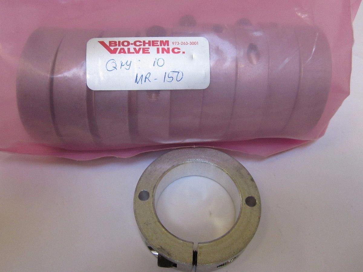 Used BIO-CHEM VALVE MR-150, Mounting Ring for 150 Valve - Lot of 10
