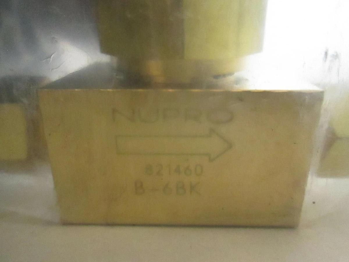 Used Nupro, B-6BK, Valve, Used