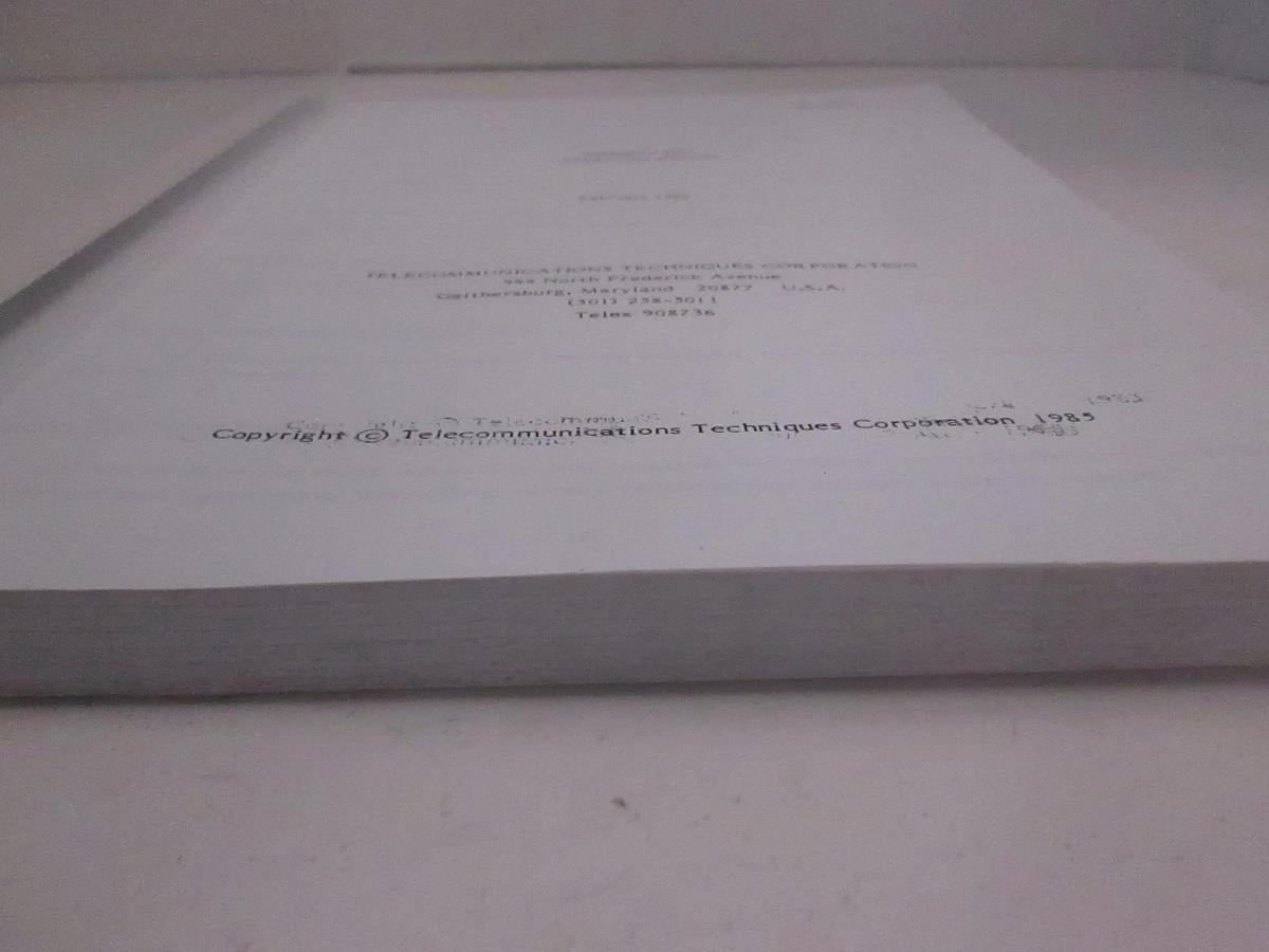 Used Telecommunications Fireberd 2000 Operating Manual, Used