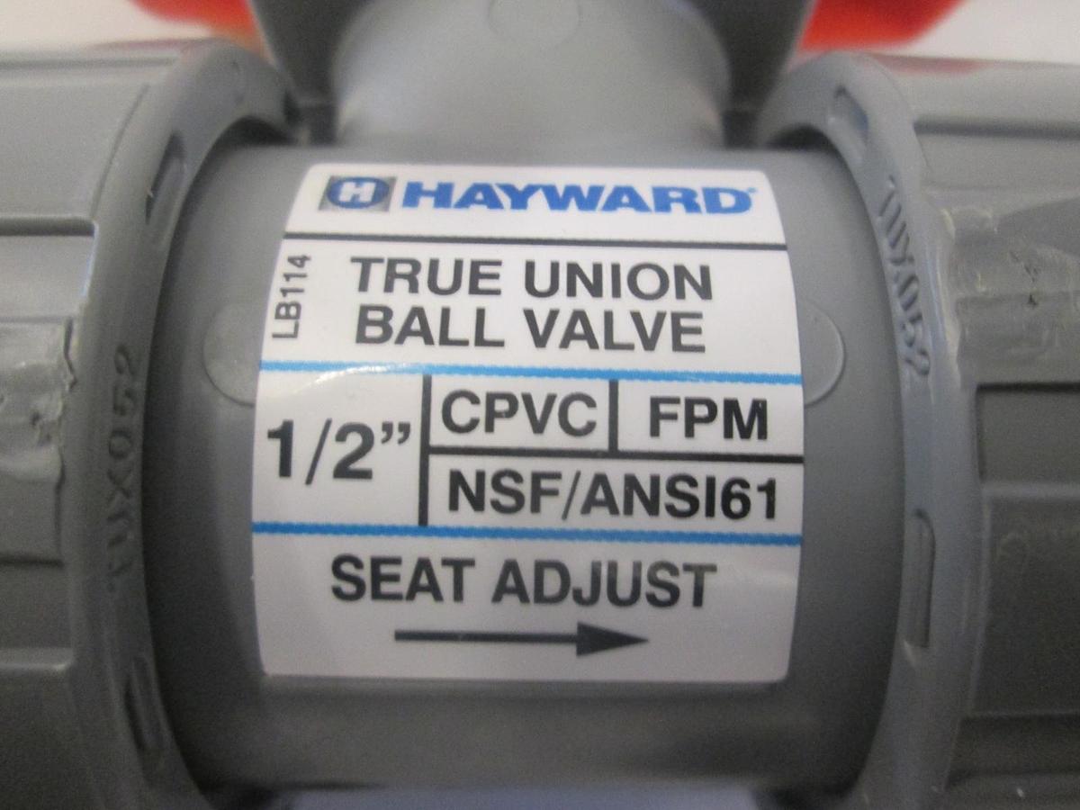 Hayward, TB2050ST, True Union Ball Valve, 1/2", New