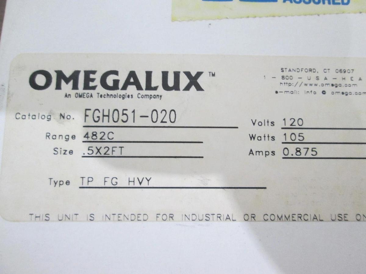 Omega, FGH051-020, Tape, FG Heavy, 120V, 105W, .875A, New