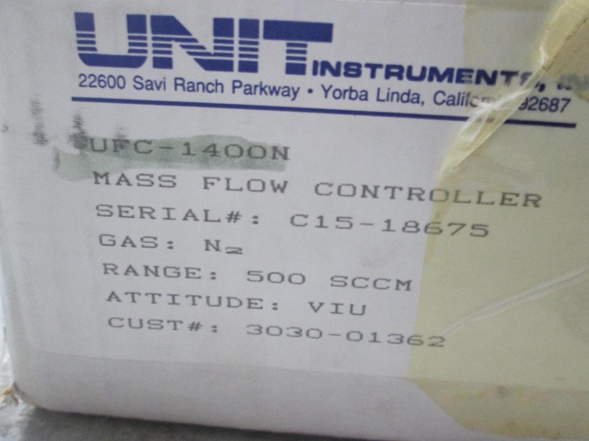 Used Unit, UFC-1400N, Mass Flow Controller, N2, 500 SCCM, New