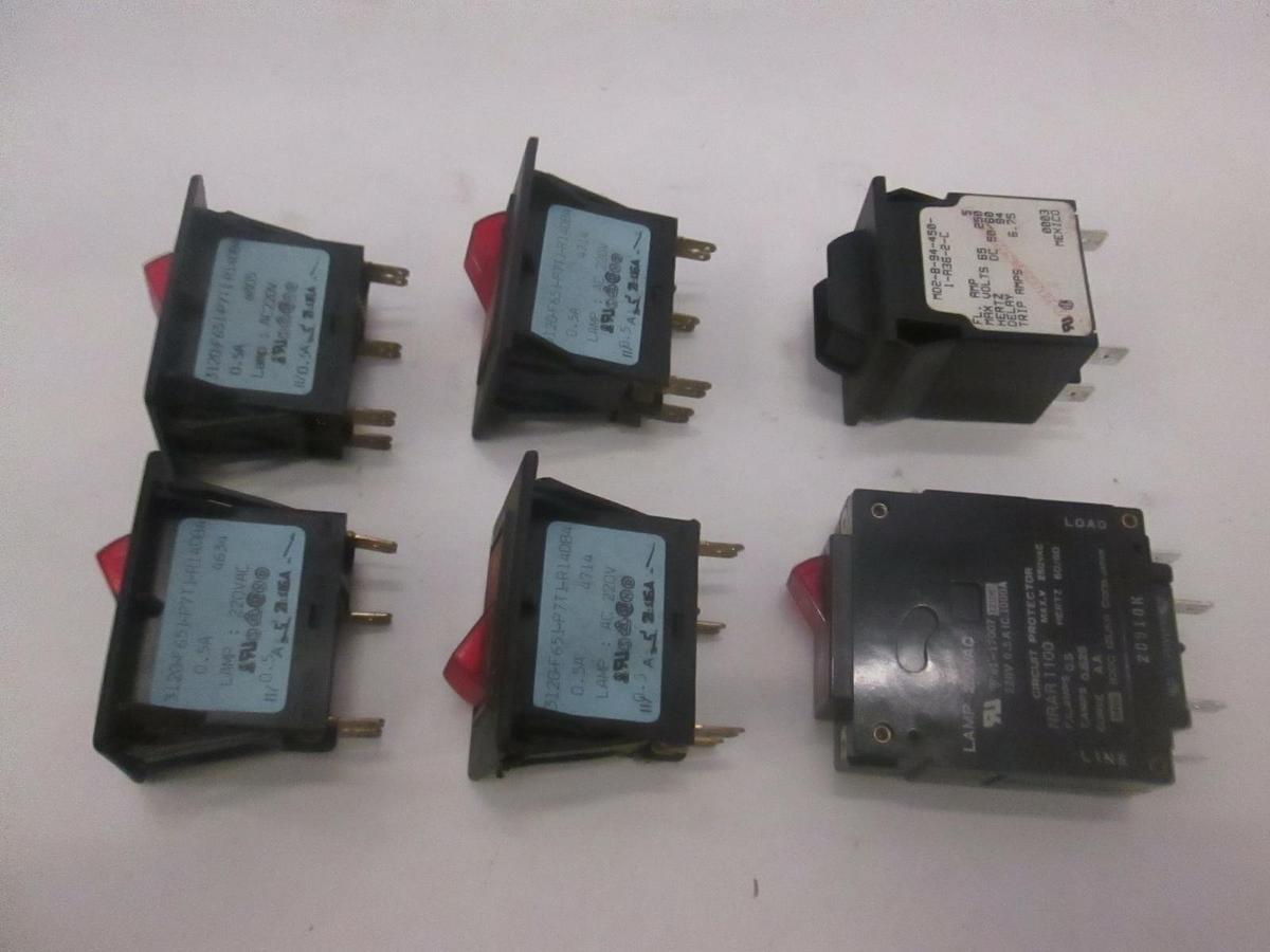 Used Idec, Various Circuit Breakers, Used, Lot of 6