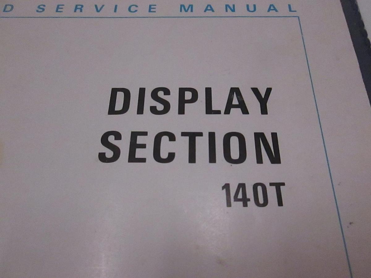 Used HP Model 140T Display Section Operation and Service Manual, Used