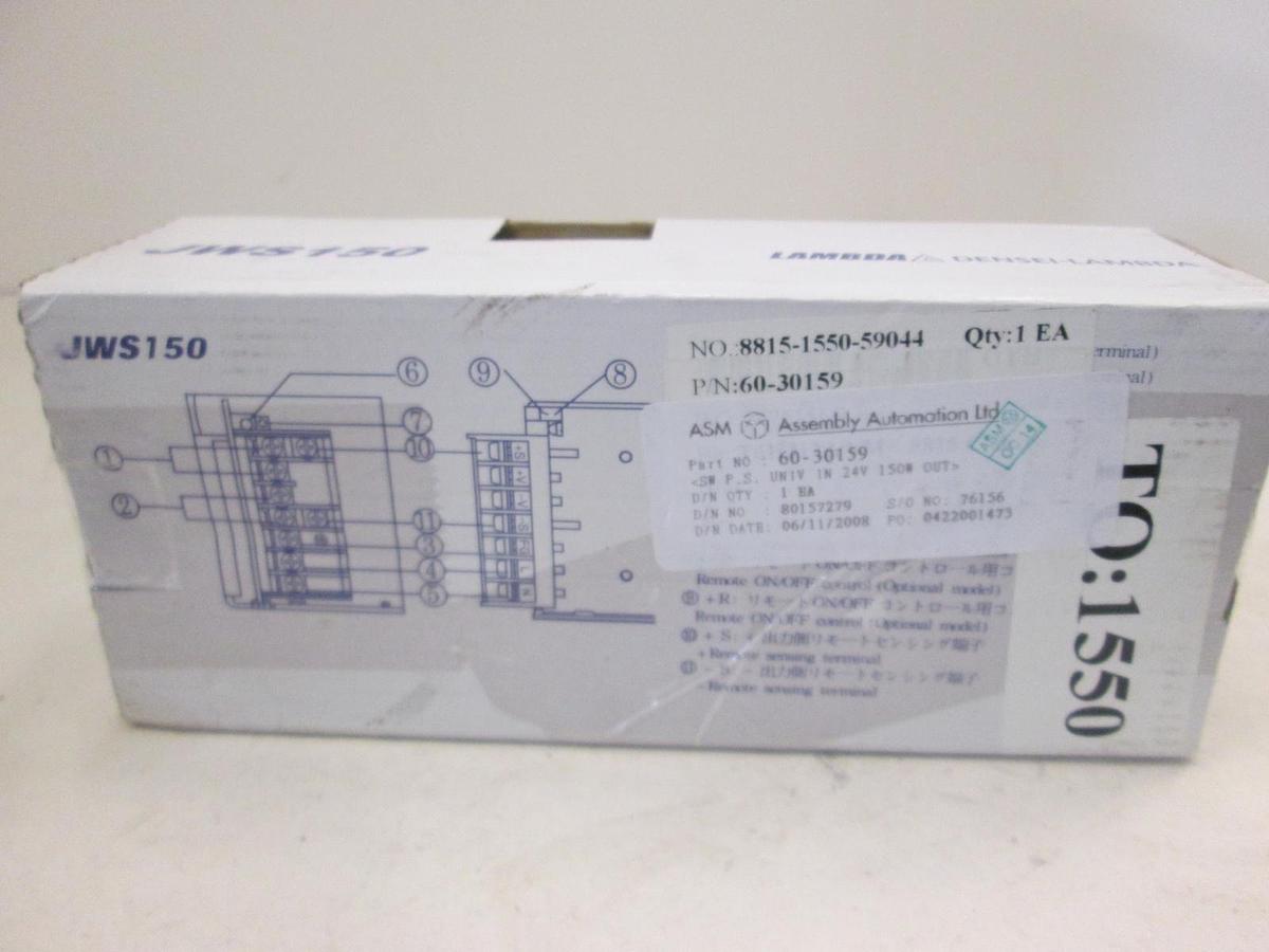 Used Lambda, JWS150-24 Power Supply, 100-240VAC-2.1A, 50/60Hz, New