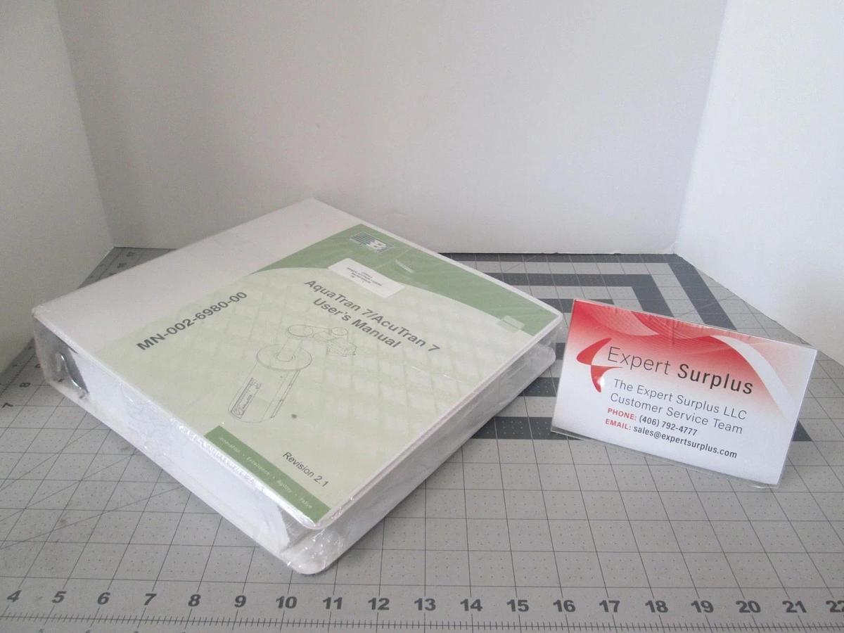 Brooks Automation, MN-002-6980-00, Aquatran 7/Acutran 7 User Manual, New